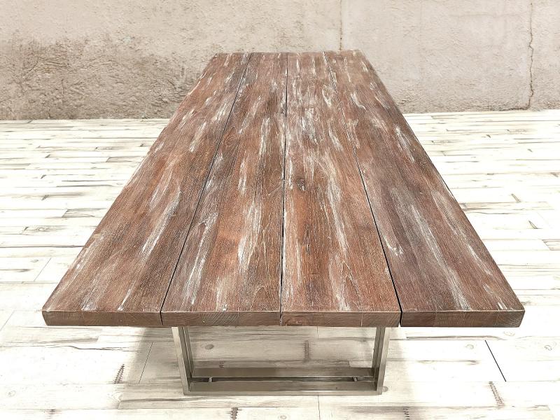 Mesa Hierro y Madera para Comedor Afra - Arrelart