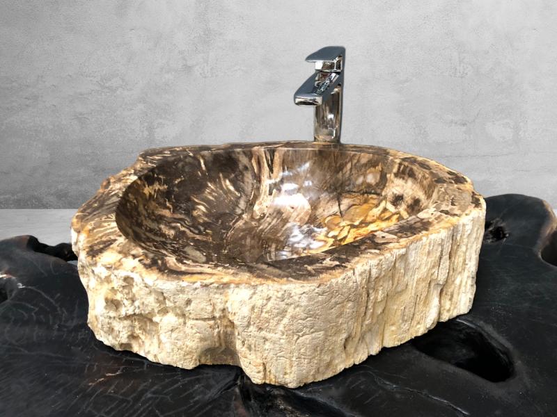 LAVABO DE MADERA FOSILIZADA BANUS