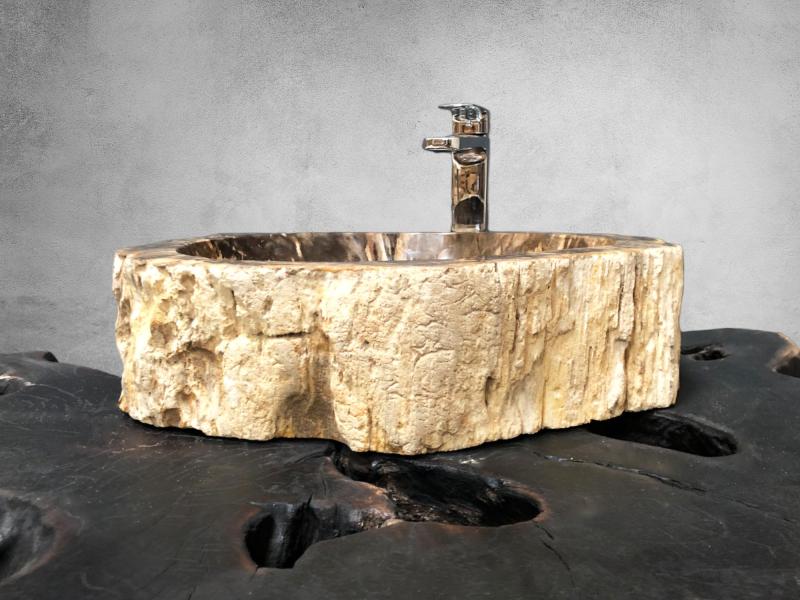 COMPRAR LAVABO DE MADERA FOSILIZADA BANUS