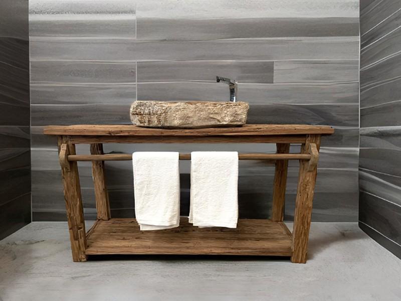 MOBILE BAGNO IN LEGNO NATURALE ALSAZIA