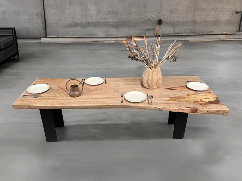 Mesa Hierro y Madera para Comedor Afra - Arrelart