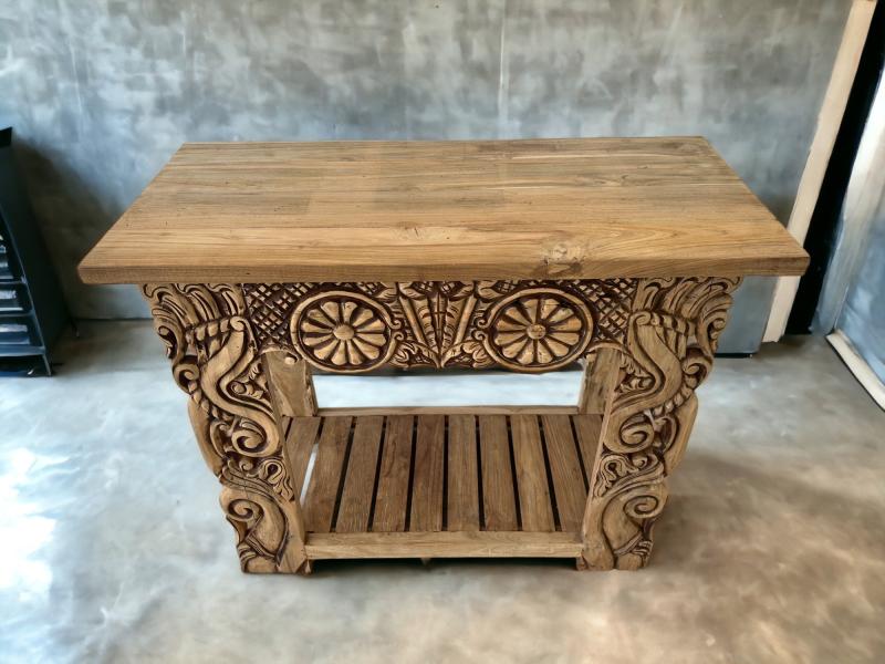 MUEBLE DE BAÑO EN MADERA TALLADA SVEN