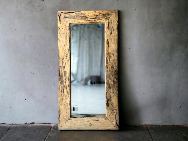 Specchio da Parete Grande in Legno Minorca - Arrelart