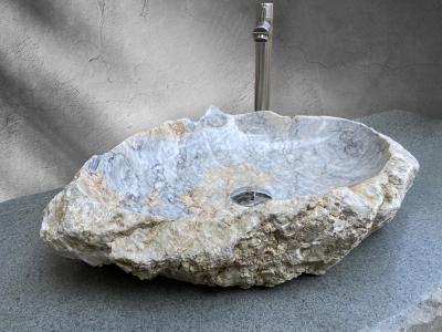 Marble Washbasin with Organic Shades