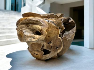 VASO GRANDE IN TEAK VULCANO