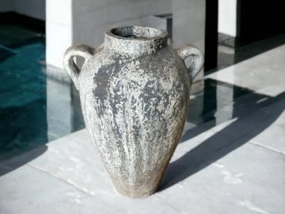 JARRON CERAMICO BLANCO MYKONOS