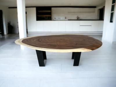 Mesa de Tronco Madera Natural para Comedor Zoe - Arrelart