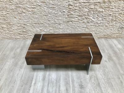 MESA CENTRO CON PATAS DE METAL