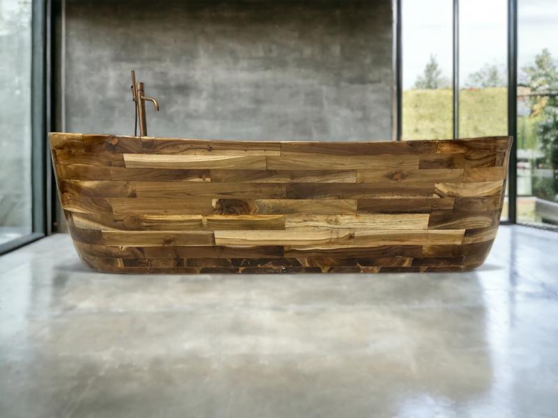 BAIGNOIRE EN BOIS AUTOPORTANTE JEWEL