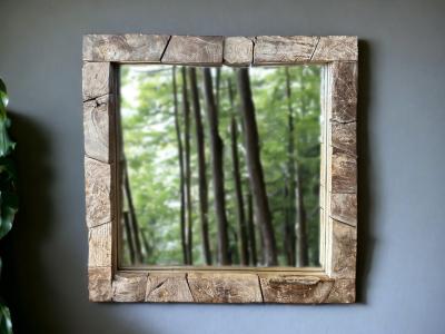 SQUARE WOODEN MIRROR BLESLE