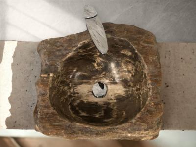 LAVABO DE MADERA PETRIFICADA NICOLA