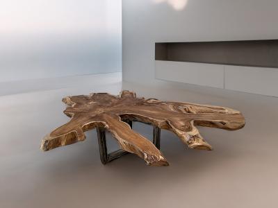 TABLE BASSE EN TECK MASSIF CANNES