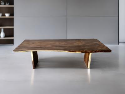 DARK WOOD DINING TABLE MANHATTAN