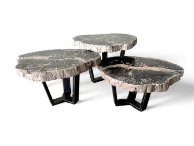 ACHETER SET DI TAVOLINI DA CAFFE IN LEGNO PIETRIFICATO TESS