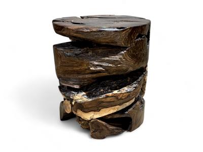 DECORATIVE WOODEN STOOL