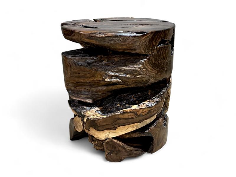 DECORATIVE WOODEN STOOL