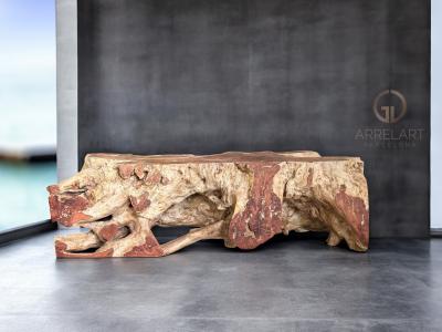RUSTIKALER COUCHTISCH AUS HOLZ SANDRINE