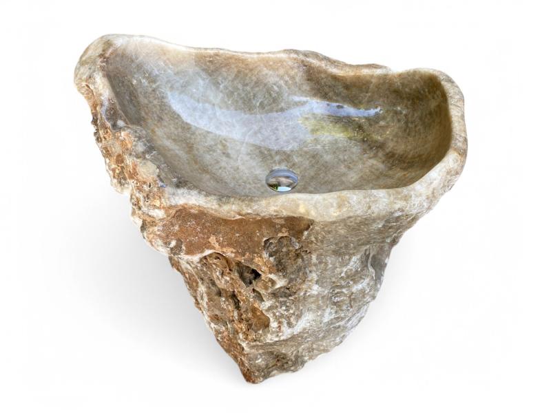 LAVABO DE PIE DE PIEDRA