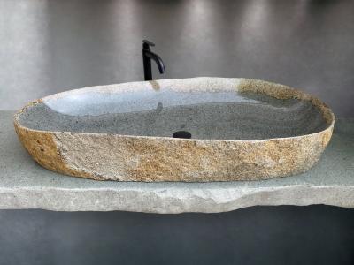 WASCHTISCH AUS GRAUEM STEIN GROTTOLE