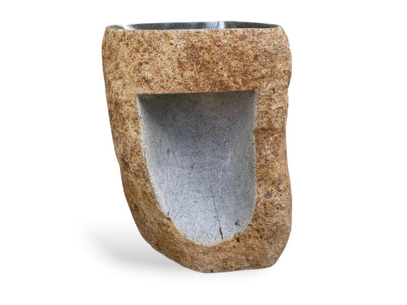 LAVABO TOTEM DE PIEDRA NATURAL WENGEN