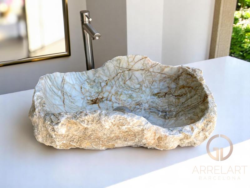 LAVABO DE MARMOL ESTILO NORDICO APOLO