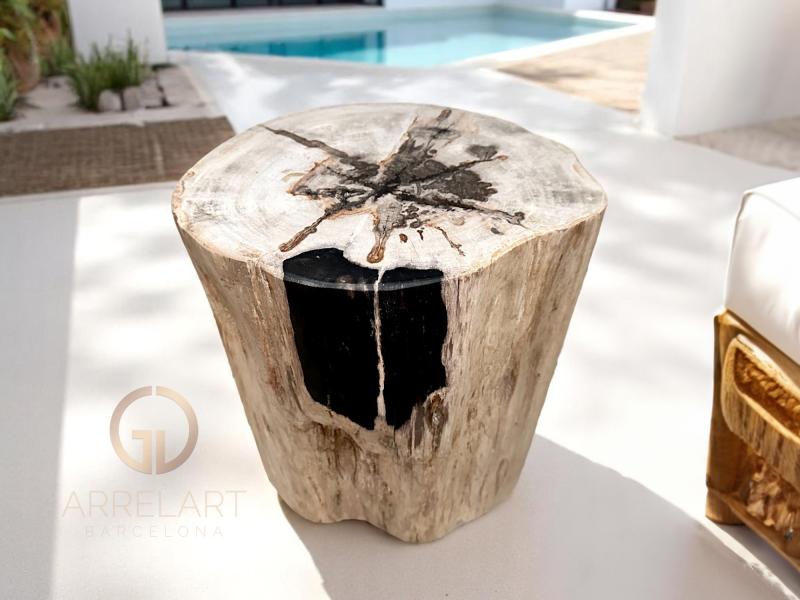 TAVOLINO IN LEGNO FOSSILE BLACK TAVOLINO IN LEGNO FOSSILE BLACK