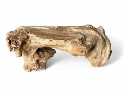 PANCA DECORATIVA IN LEGNO NATURALE