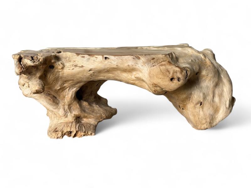 DEKORATIVE BANK AUS NATURHOLZ