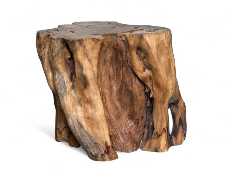 NATURAL WOODEN SIDE TABLE KINABALU