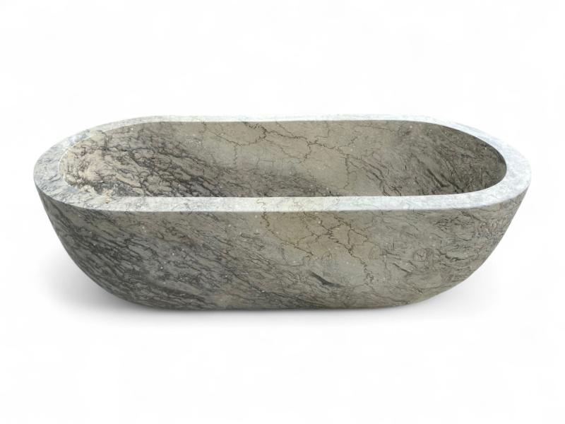 GRAUE MARMORBADEWANNE KAUFEN - PORTIER