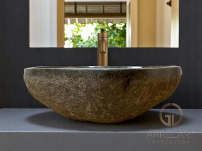 RIVER NATURAL STONE WASHBASIN CANYON