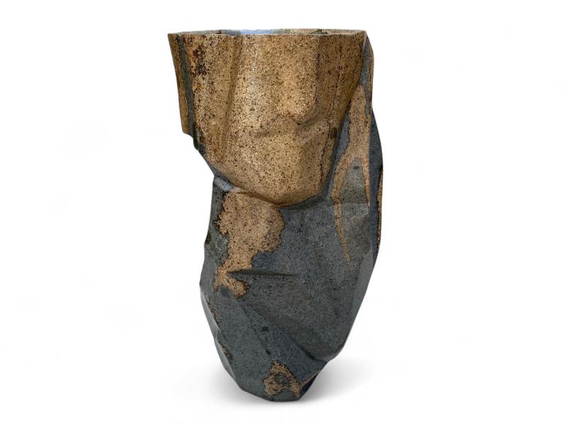 CARVED STONE PEDESTAL WASHBASIN TRESOR
