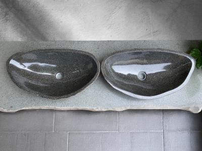 DOPPELWASCHBECKEN AUS STEIN - DORIAN