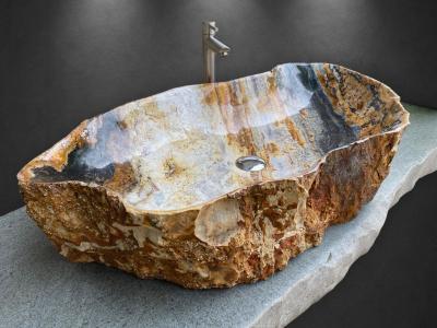 WASCHBECKEN AUS NATURFARBENEM STEIN - PORTONOVO