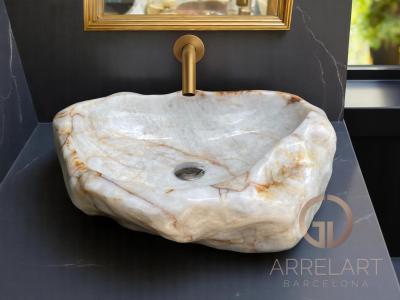 LAVABO DA APPOGGIO DI ONICE PERSIA
