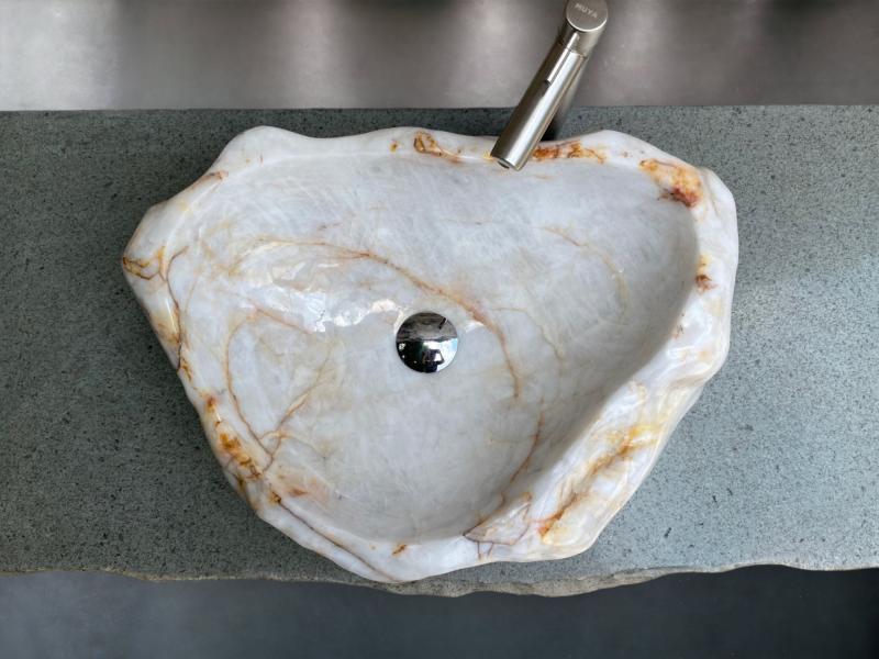 LAVABO BEIGE DE PEDRA - PERSIA