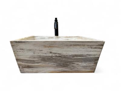 LAVABO CUADRADO DE PIEDRA NATURAL IVORY