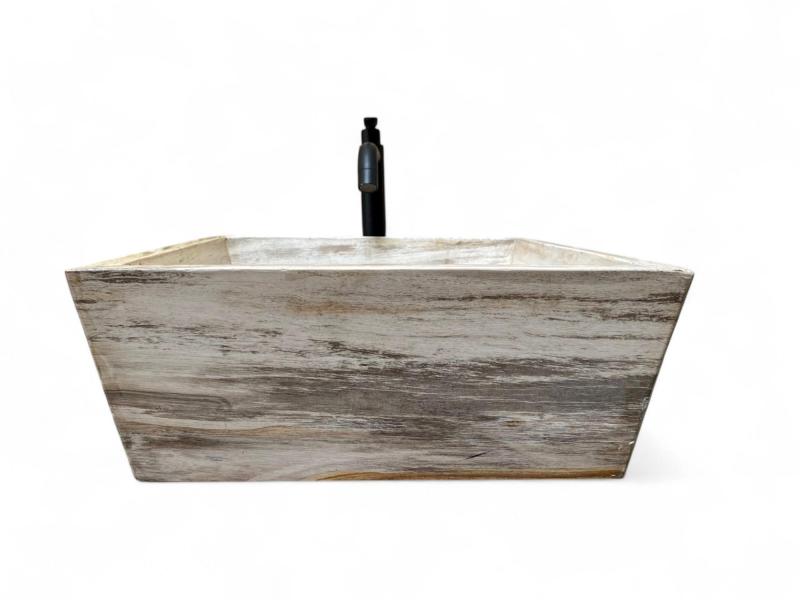 LAVABO CUADRADO DE PIEDRA NATURAL IVORY