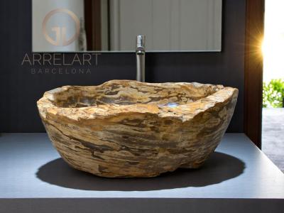 PRETRIFIED WOOD WASHBASIN MOUSA