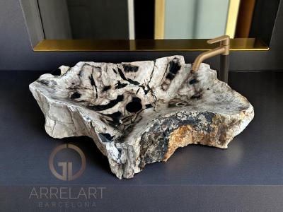 PETRIFIED WOOD WASHBASIN SASHA