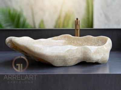 LARGE NATURAL STONE WASHBASIN HELSINKI
