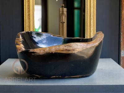 VASQUE A POSER EN BOIS PETRIFIE KING
