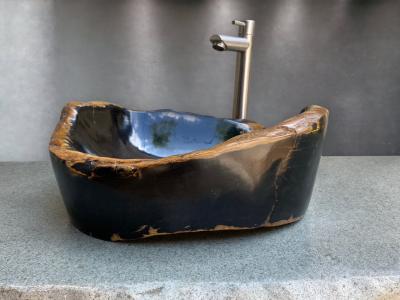 EXCLUSIVO LAVABO DE PIEDRA NEGRA KING
