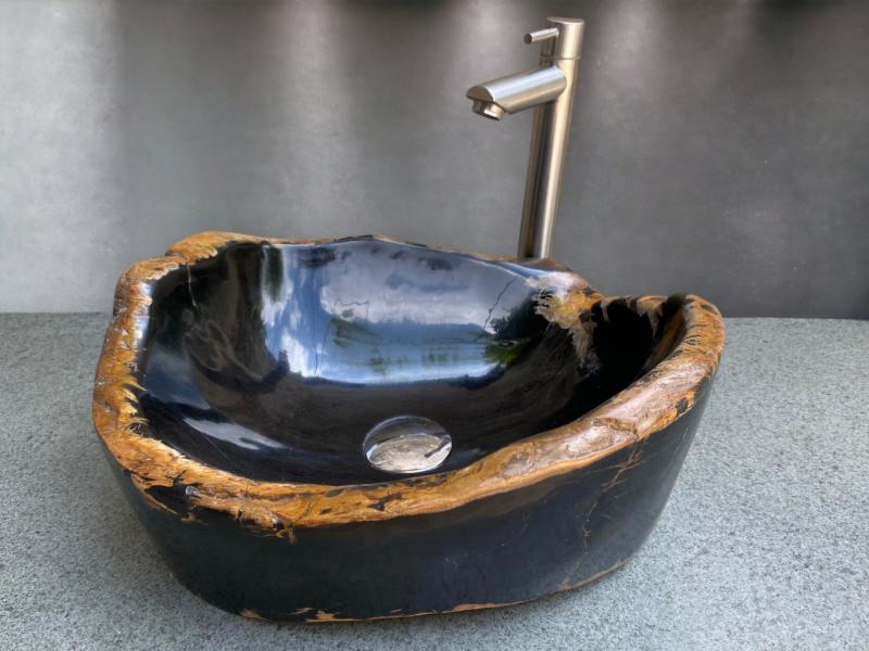 LAVABO DE MADERA FOSIL KING