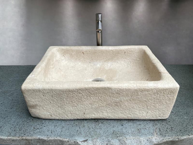 LAVABO DE MARMOL ANTIGUO BEIGE WILDER