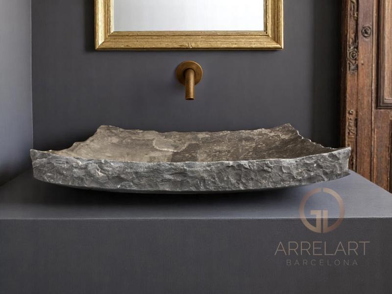 BLACK NATURAL STONE WASHBASIN LUANDA BLACK NATURAL STONE WASHBASIN LUANDA