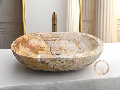 LAVABO NOBLE DE PIEDRA ONIX TRAVERTINE