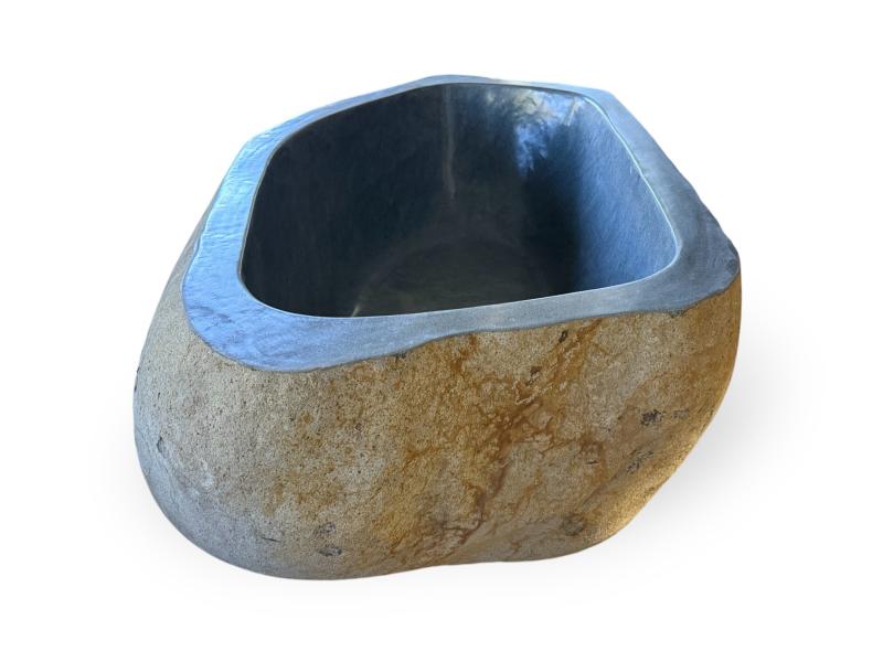 AMAZING GREY NATURAL STONE BATHTUB