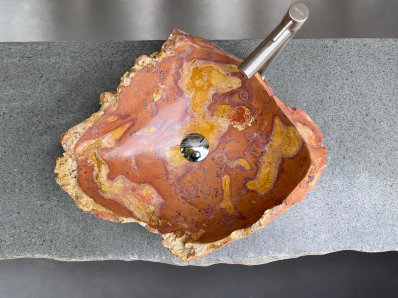 LAVABO EN MARBRE CORAIL FLORIDE