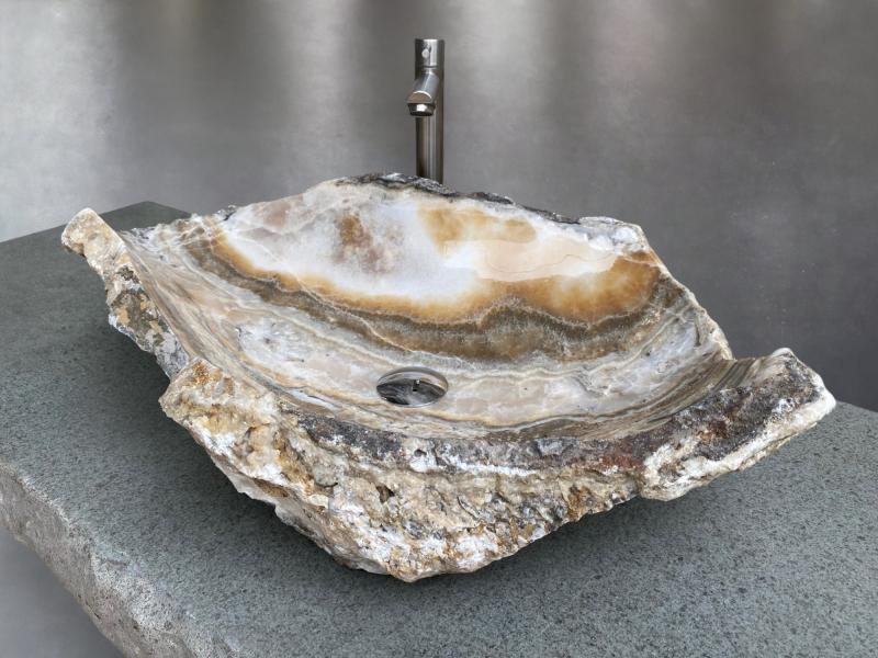COMPRAR LAVABO PIEDRA DE ONIX ARTESANAL JEWEL